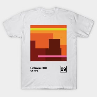 On Fire / Minimalist Graphic Artwork Design T-Shirt